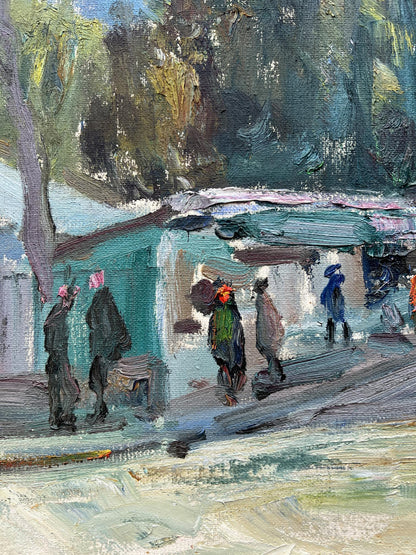Oil painting City streets V. Mishurovsky