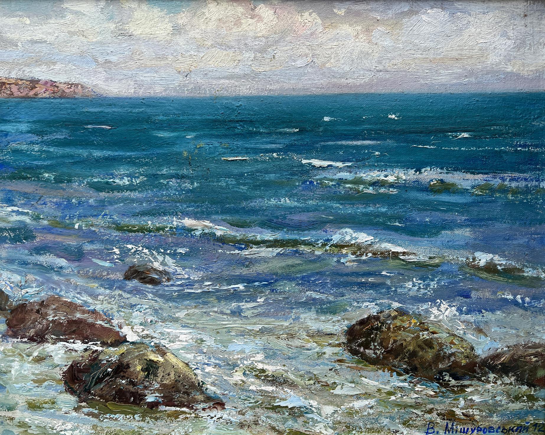 Oil painting Sea shore V. Mishurovsky