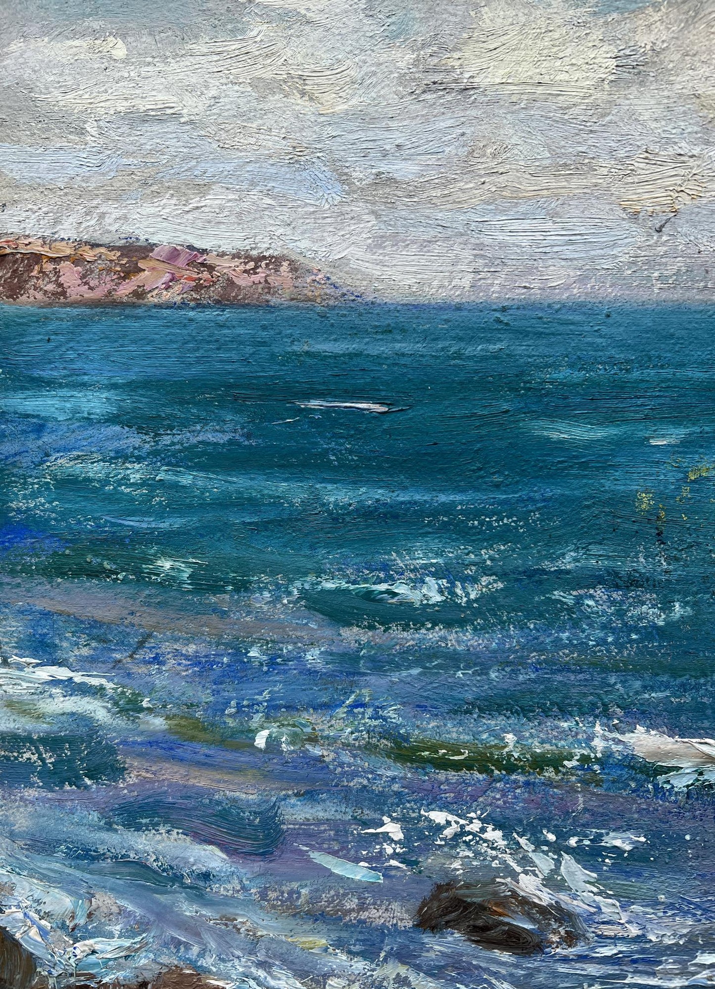 Oil painting Sea shore V. Mishurovsky