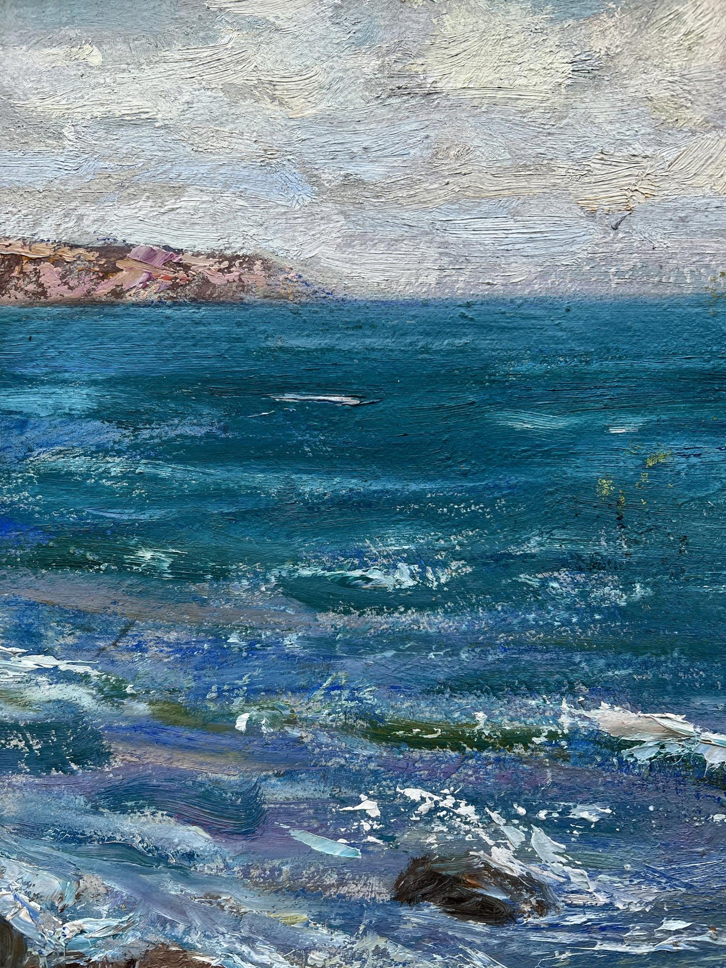 Oil painting Sea shore V. Mishurovsky