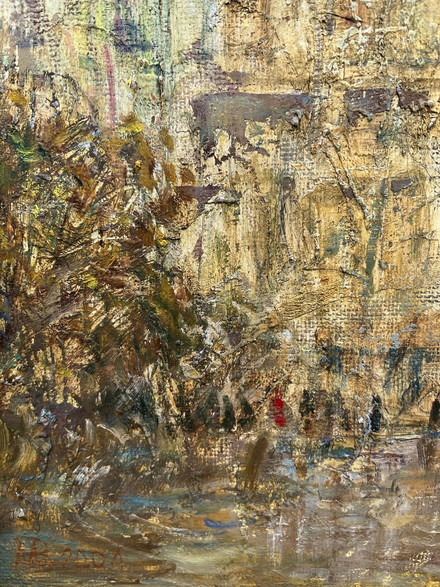 Oil painting The old Town V. Mishurovsky