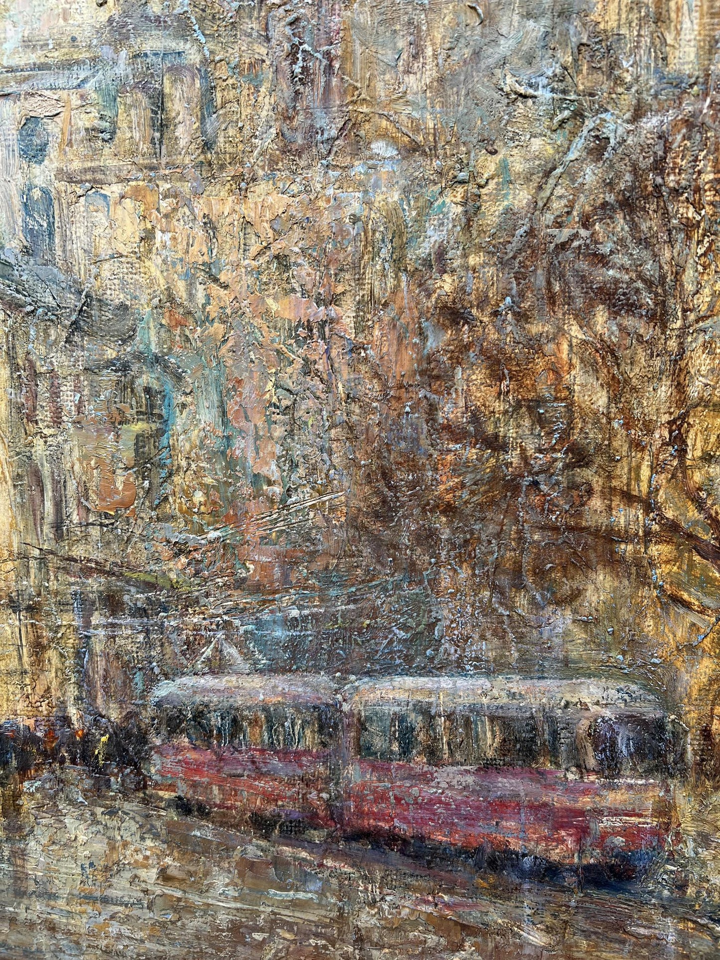Oil painting The old Town V. Mishurovsky