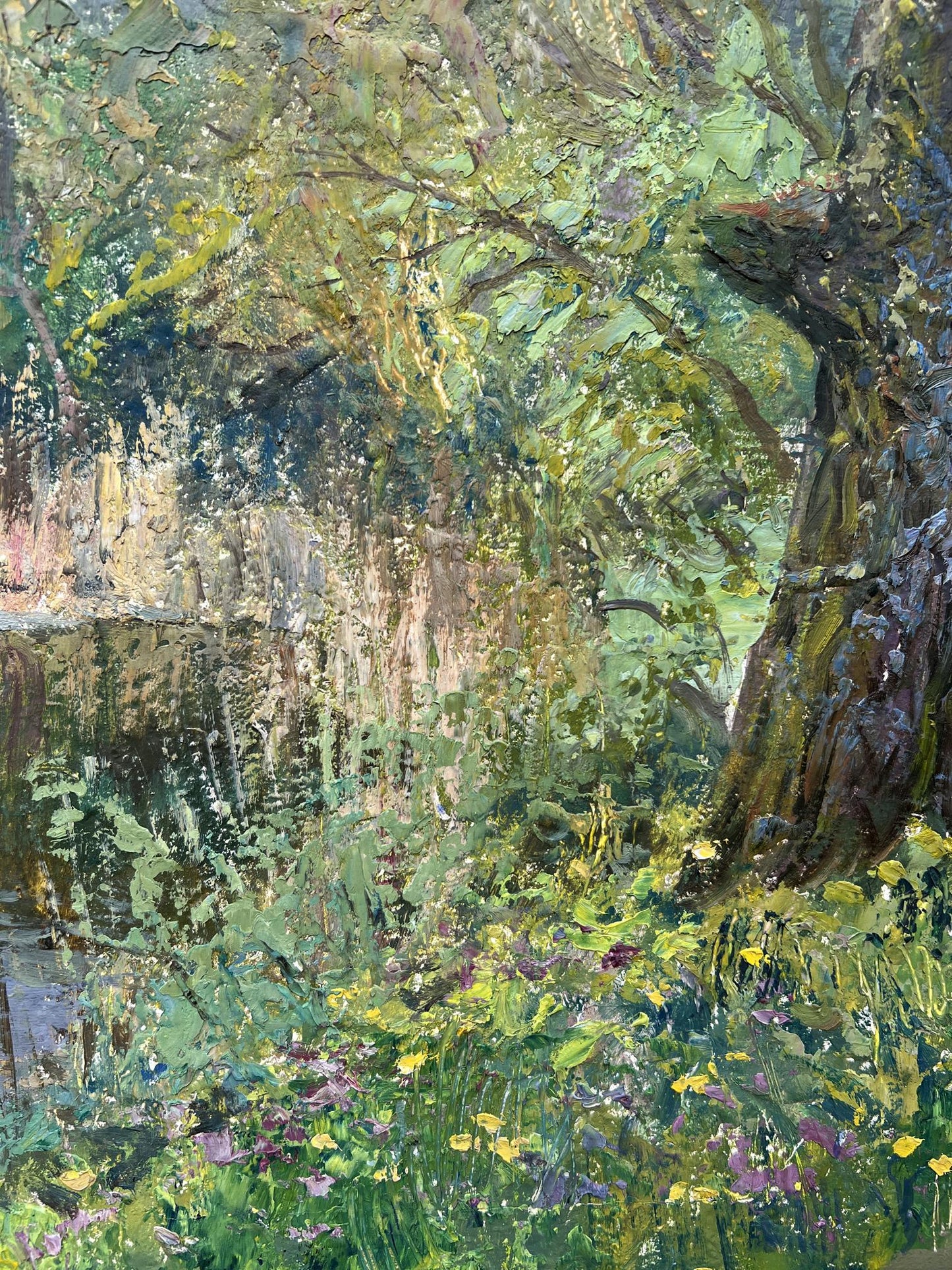 Oil painting Spring sunset V. Mishurovsky