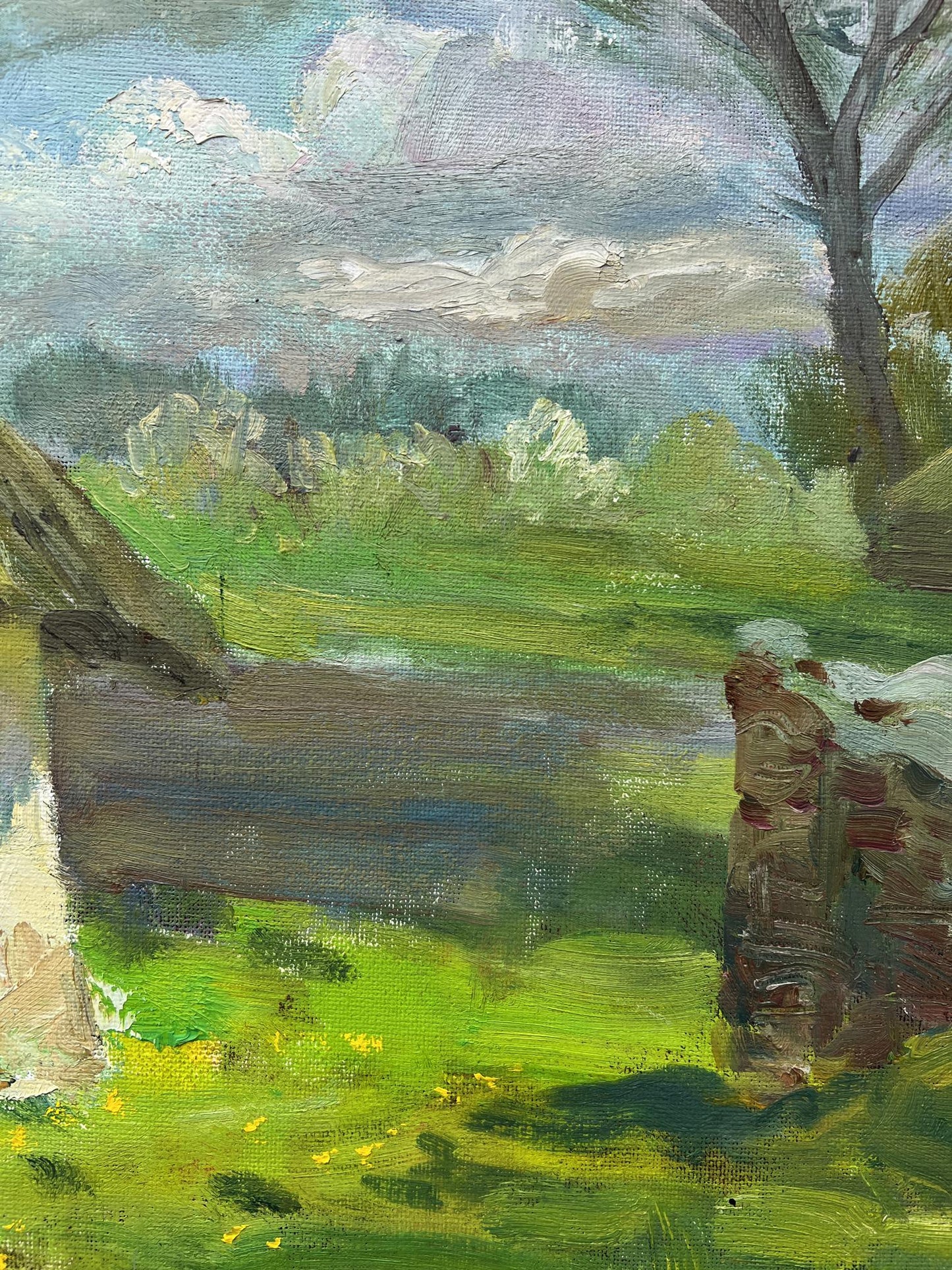 Oil painting spring 