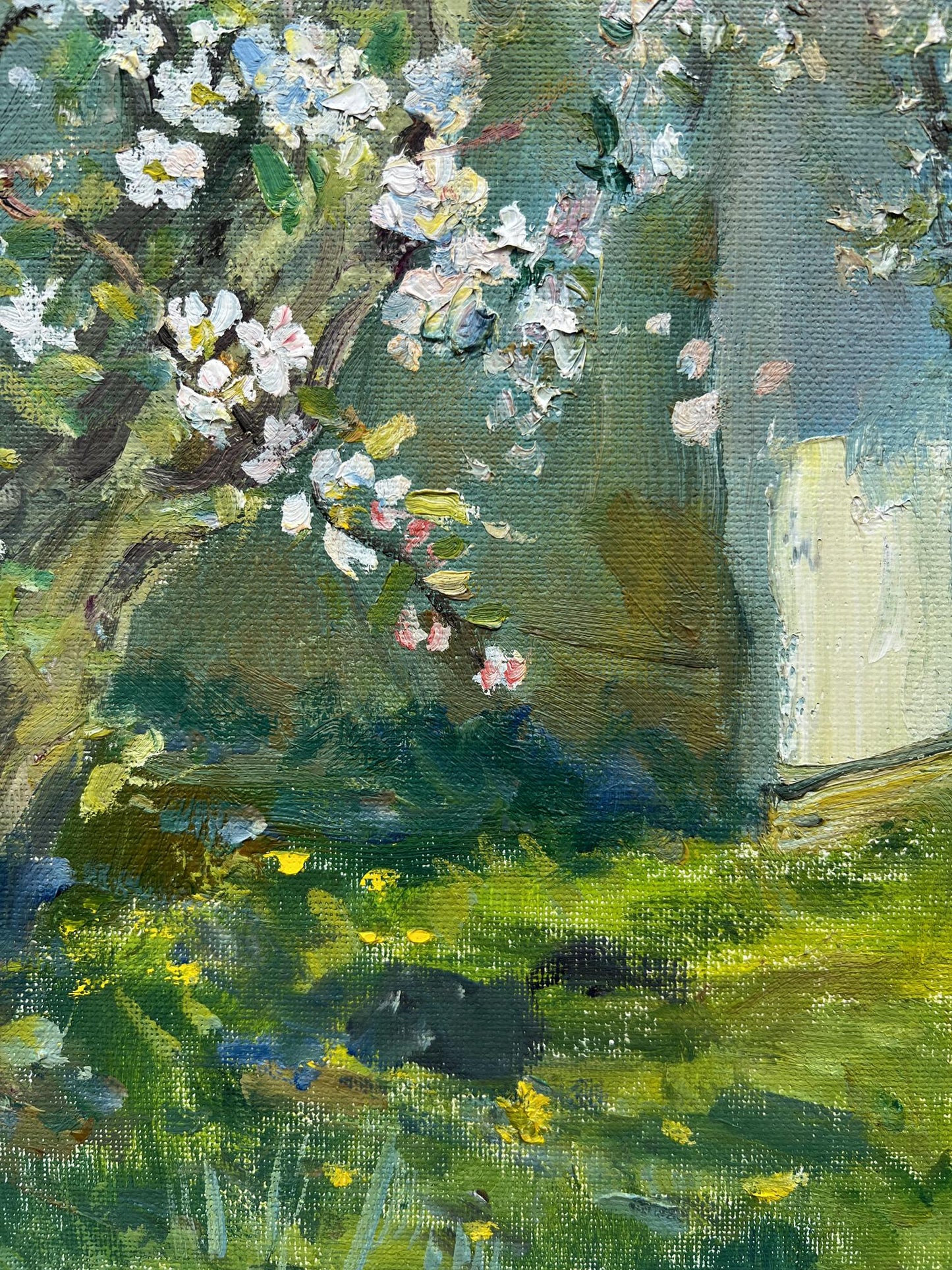 Oil painting It's spring again V. Mishurovsky