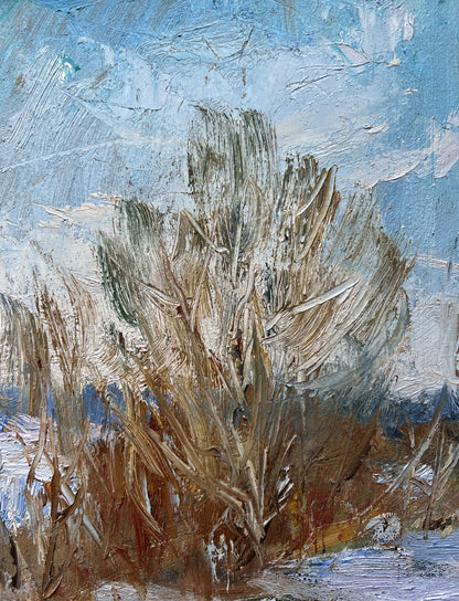 Oil painting In winter V. Mishurovsky