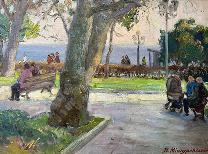 Oil painting A warm day V. Mishurovsky