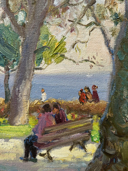 Oil painting A warm day V. Mishurovsky