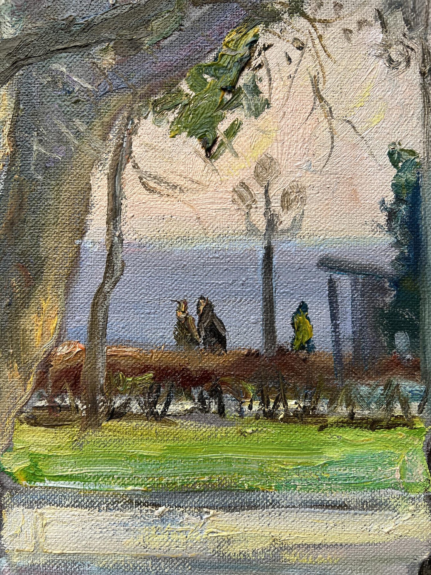 Oil painting A warm day V. Mishurovsky