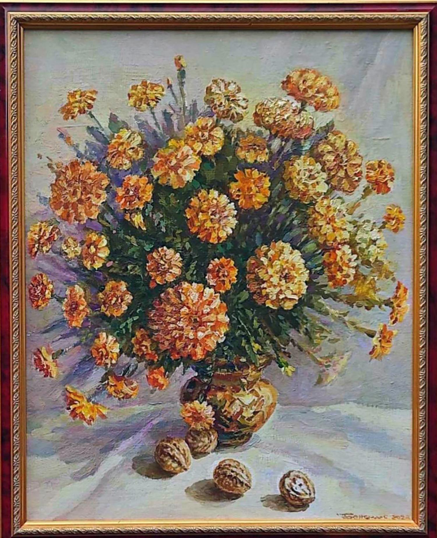 Oil painting Marigold Benfialov