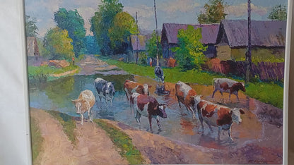 Oil painting Summer day Boris Serdyuk