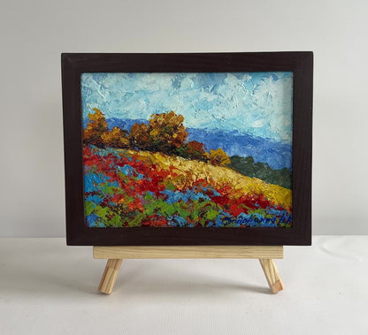 Oil painting Autumn palette of nature V. Zadorozhnya