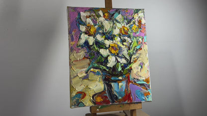 Oil painting Daffodils Oksana Ivanyuk