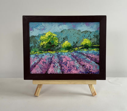 Oil painting Floral glow under the sky V. Zadorozhnya