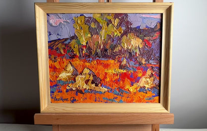 Oil painting Crimson stubble Alex Ivanyuk