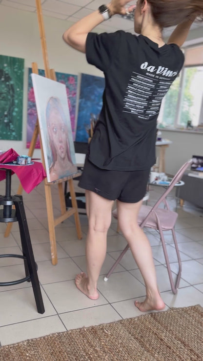 Oil painting Pink rain Victoria Kagalovska