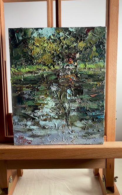 Oil painting Quiet lake Alexander Nikolaevich Cherednichenko