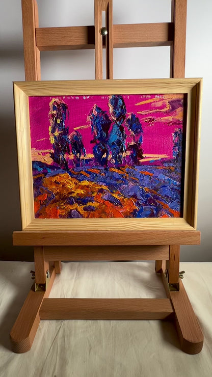 Oil painting Crimson distance Alex Ivanyuk