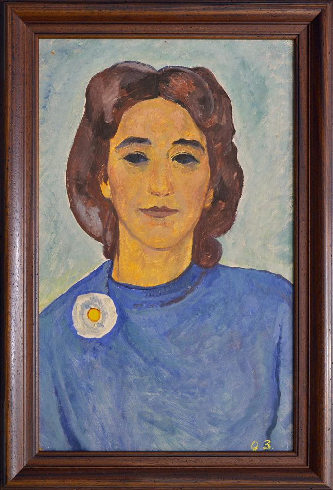 Oil painting Female portrait Zalyvakha Opanas