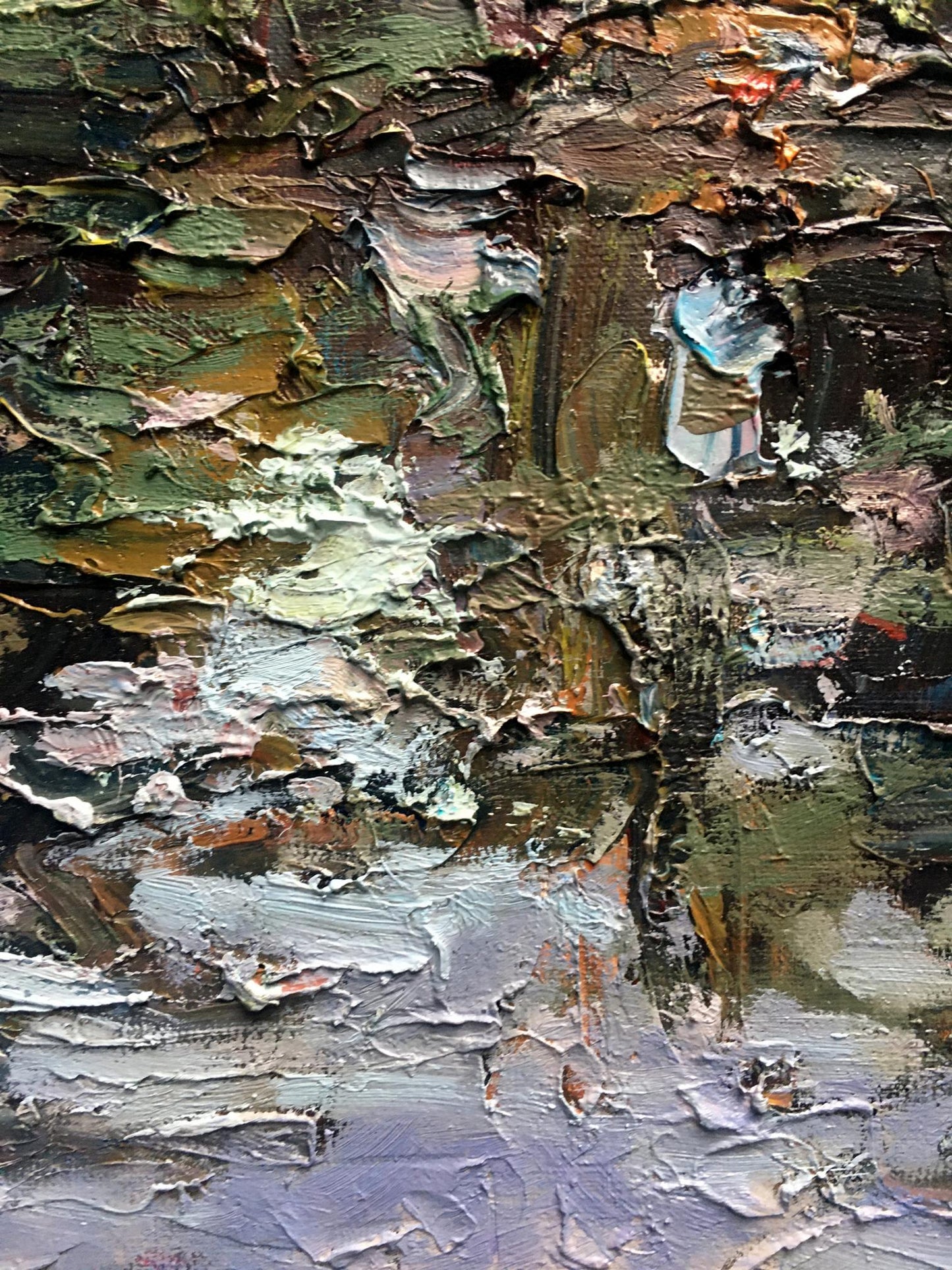 Oil painting Quiet lake Alexander Nikolaevich Cherednichenko