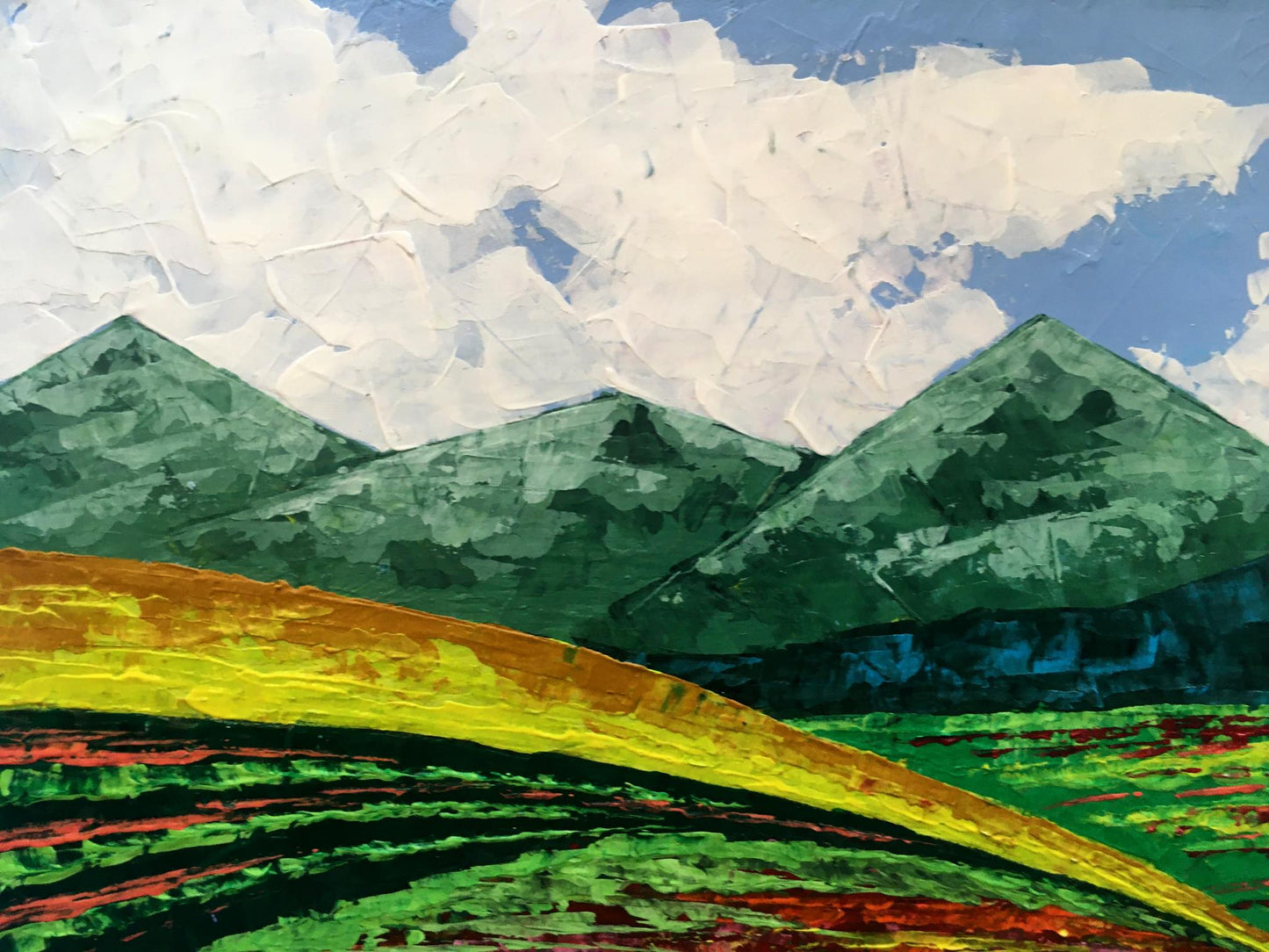 Oil painting Summer in the mountains Zadorozhnya V. V.