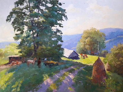 Oil painting Morning in the Carpathians Serdyuk Boris Petrovich