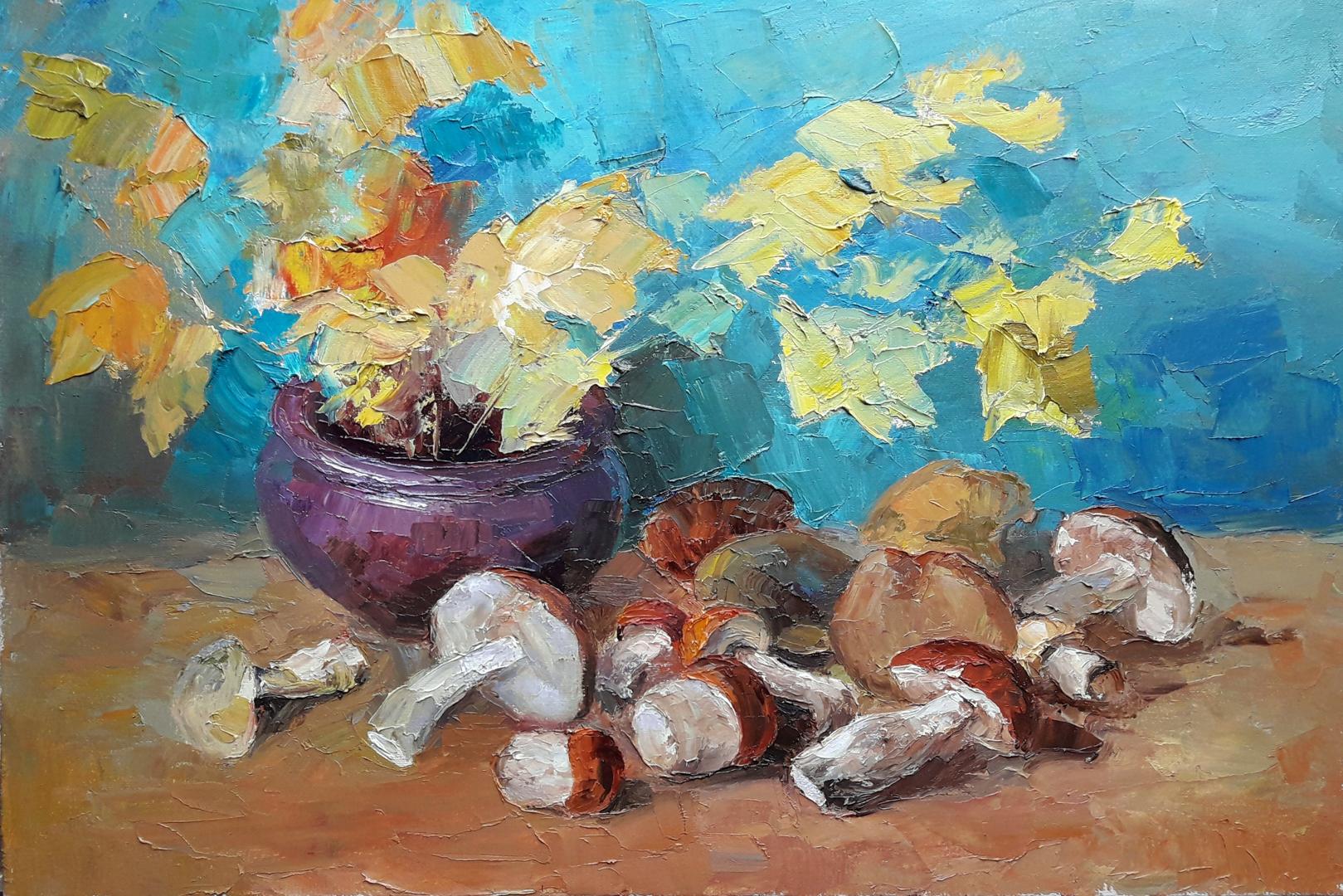 Oil painting Mushroom time Serdyuk Boris Petrovich