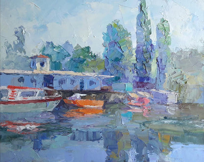Oil painting Clean morning air Serdyuk Boris Petrovich