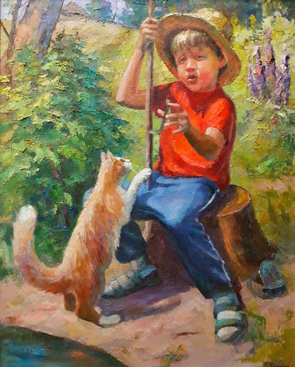 Oil painting Friends Serdyuk Boris Petrovich