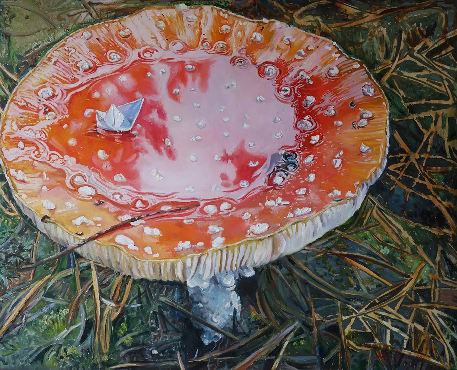 Oil painting Lake Varvarov Anatoly Viktorovich