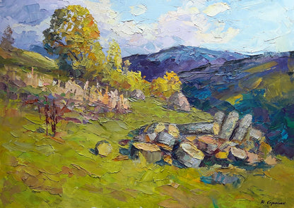 Oil painting Carpathians Serdyuk Boris Petrovich
