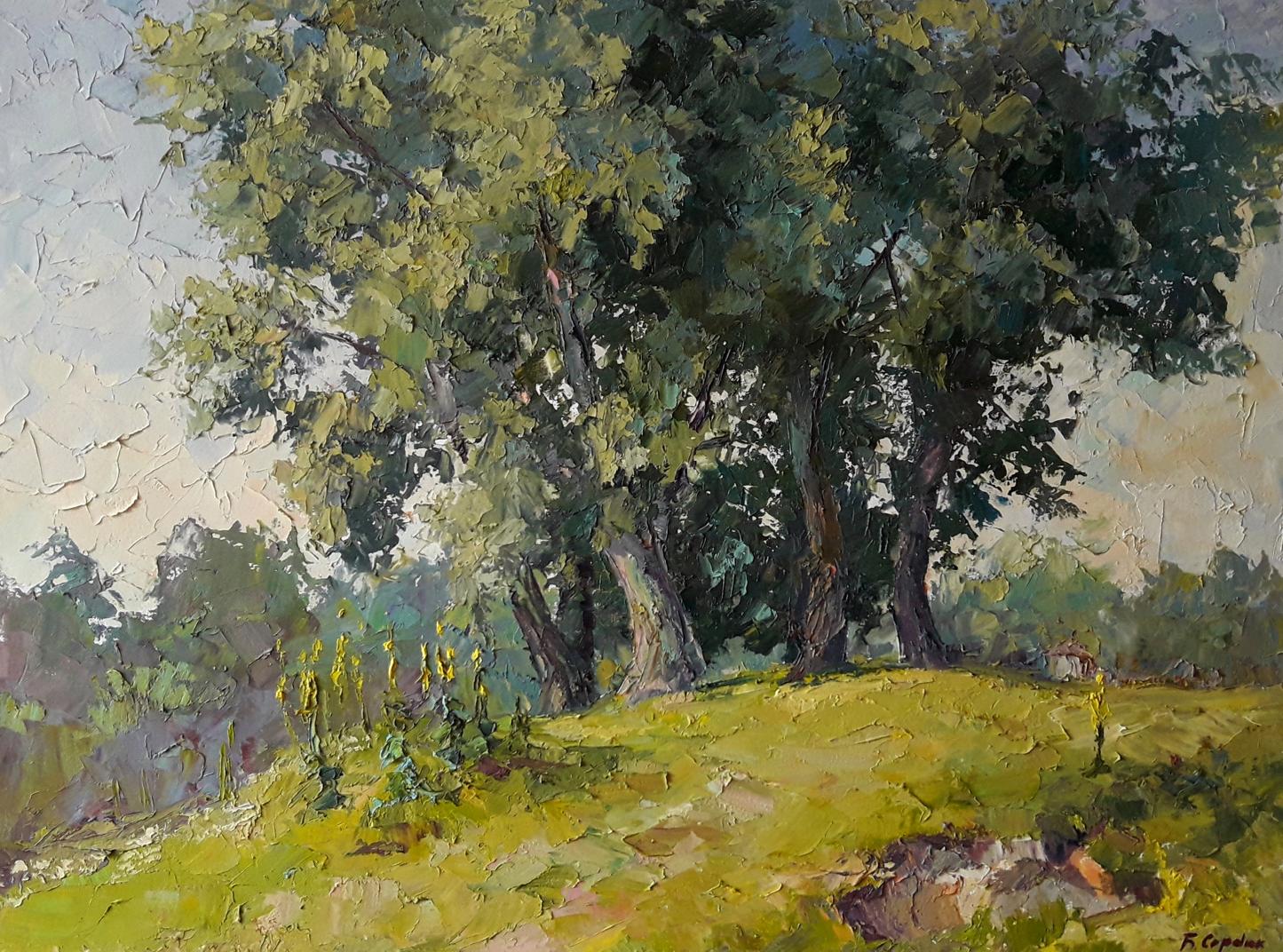 Oil painting Poplars Serdyuk Boris Petrovich
