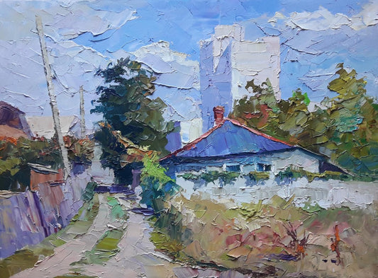 Oil painting August day Serdyuk Boris Petrovich