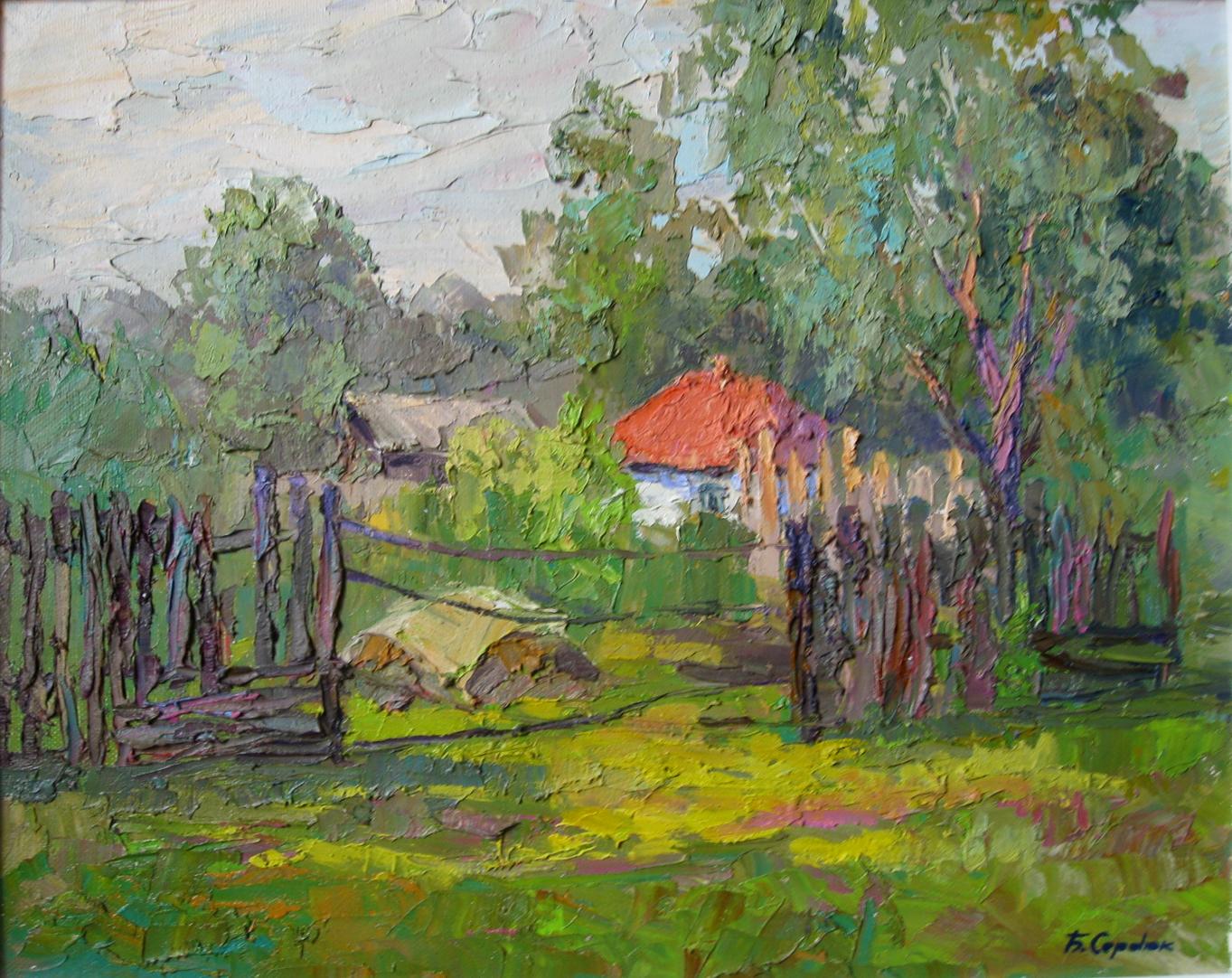 Oil painting White house Serdyuk Boris Petrovich