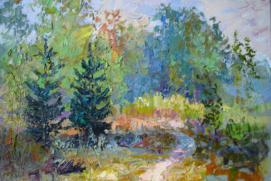 Oil painting Forest Glade Serdyuk Boris Petrovich