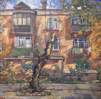 Oil painting Autumn mood Osnach Olesia