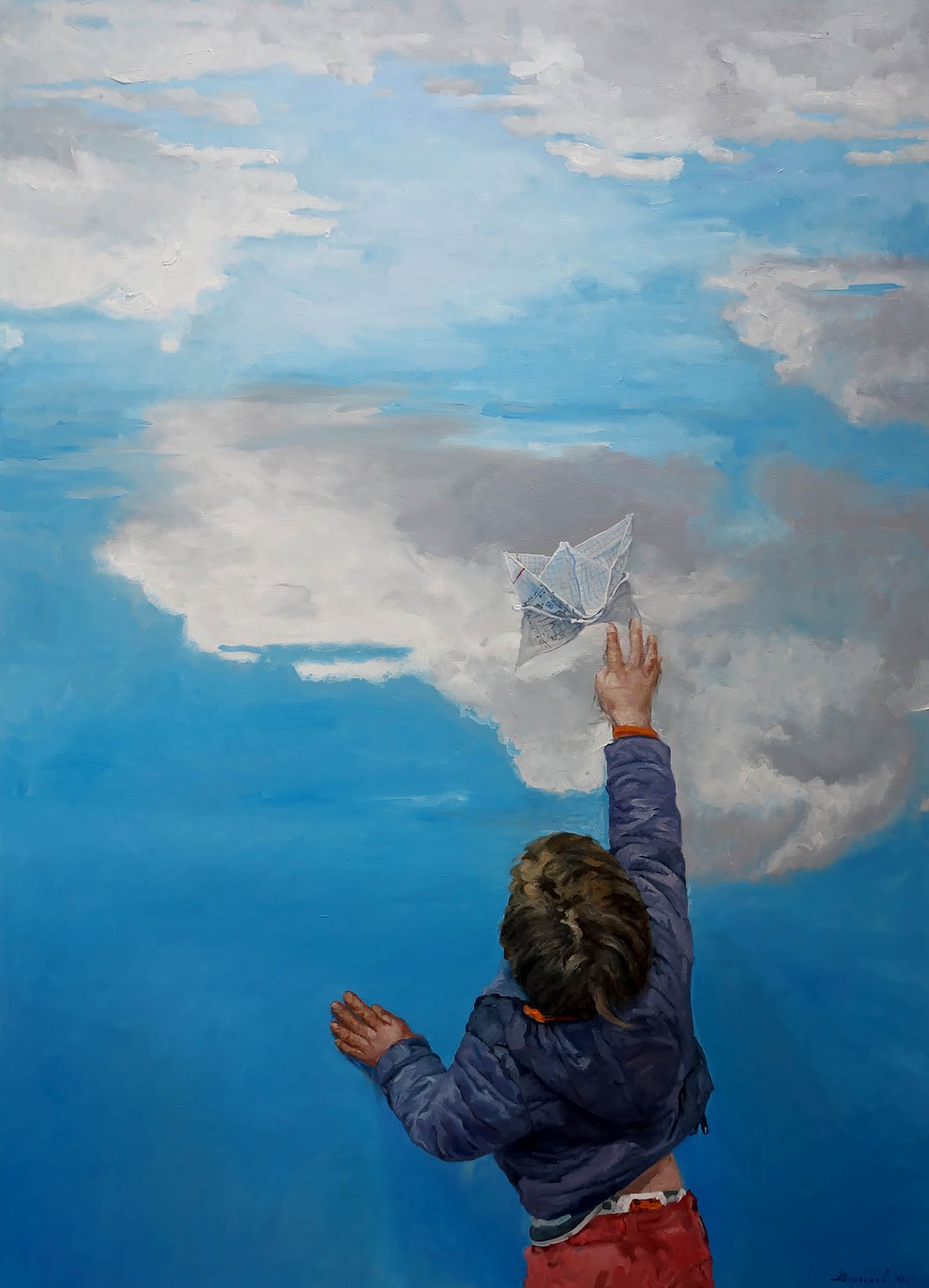 Oil painting The clouds Varvarov Anatoly Viktorovich