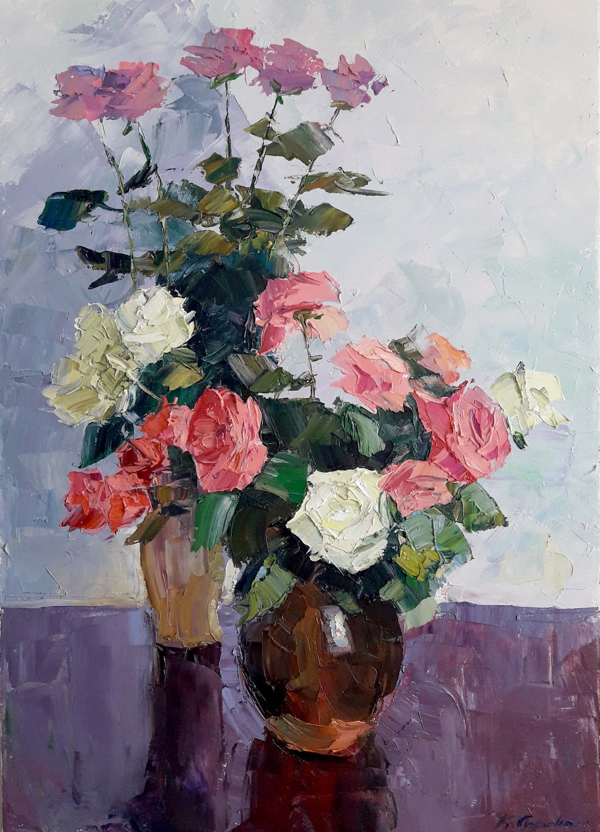 Oil painting Roses for a loved one Serdyuk Boris Petrovich
