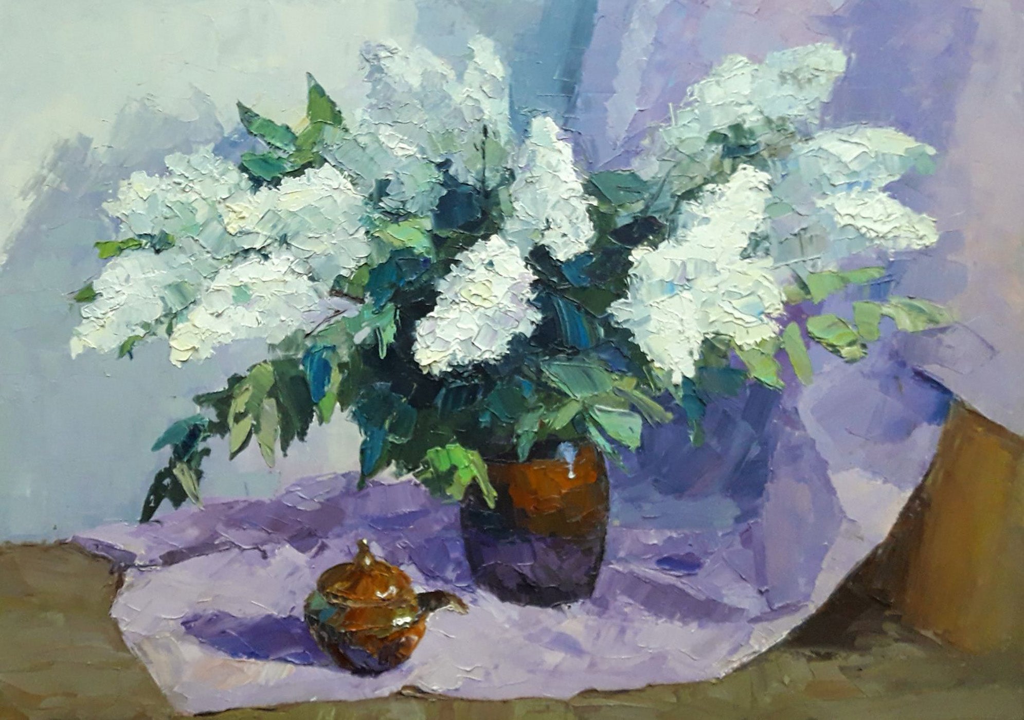 Oil painting White lilac Serdyuk Boris Petrovich