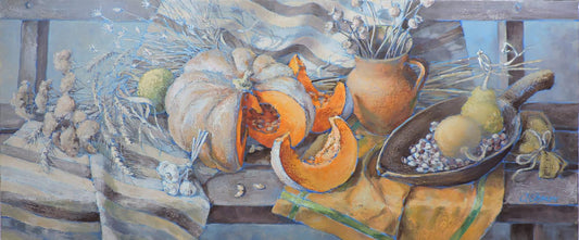 Oil painting Autumn silver Osnach Olesia