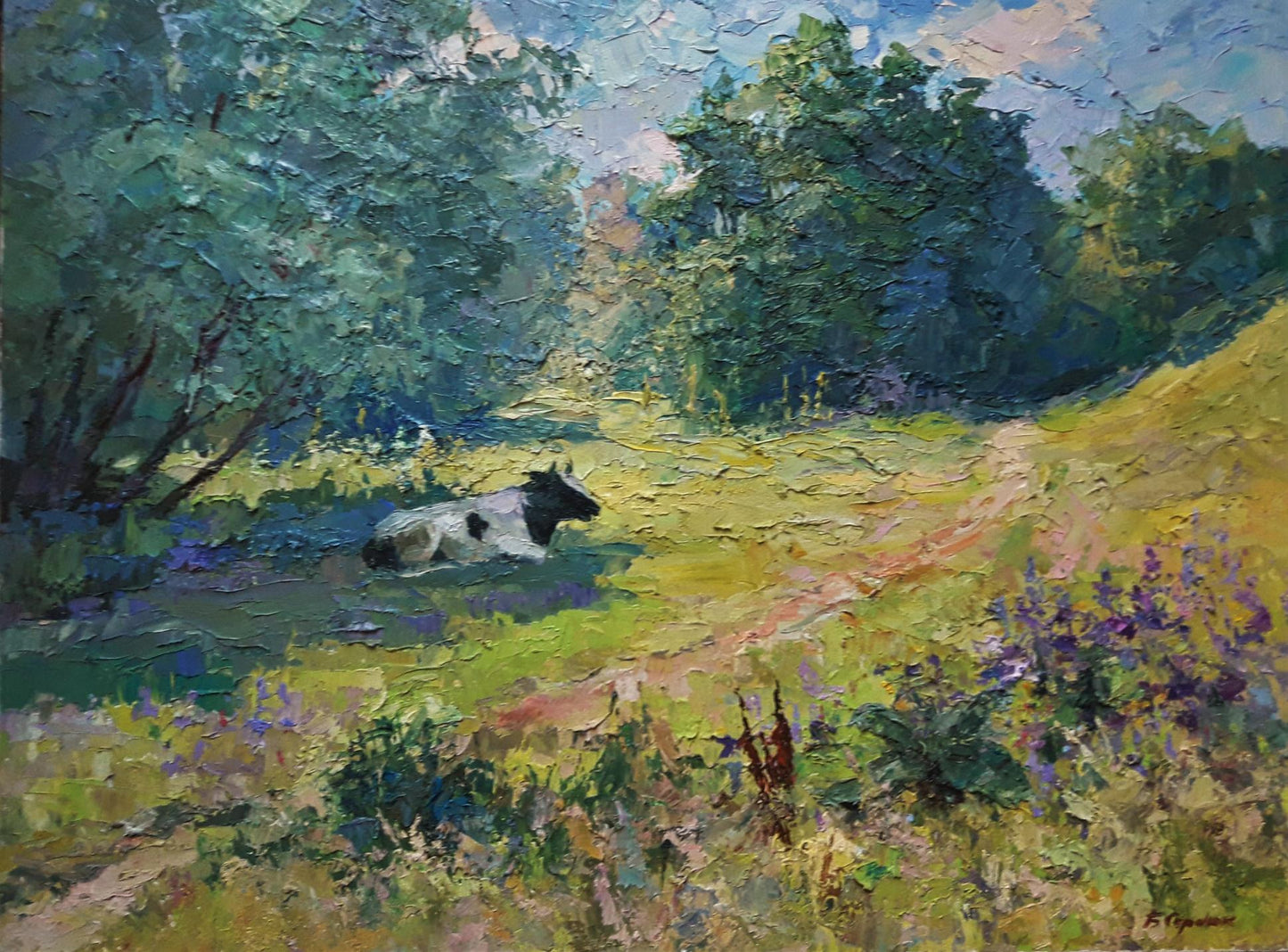 Oil painting In the shadow Serdyuk Boris Petrovich