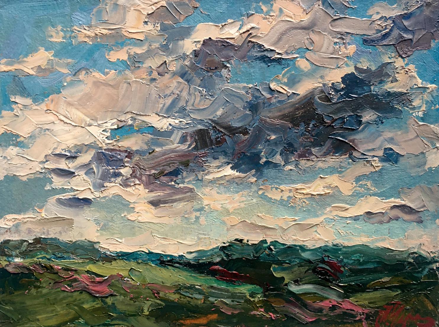 Oil painting Cloudy sky Alexander Nikolaevich Cherednichenko