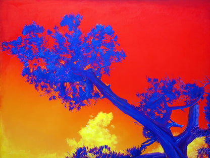 Oil painting Witness the time. Sunset Varvarov Anatoly Viktorovich