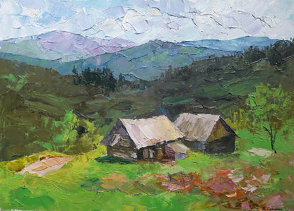 Oil painting On the slopes Serdyuk Boris Petrovich