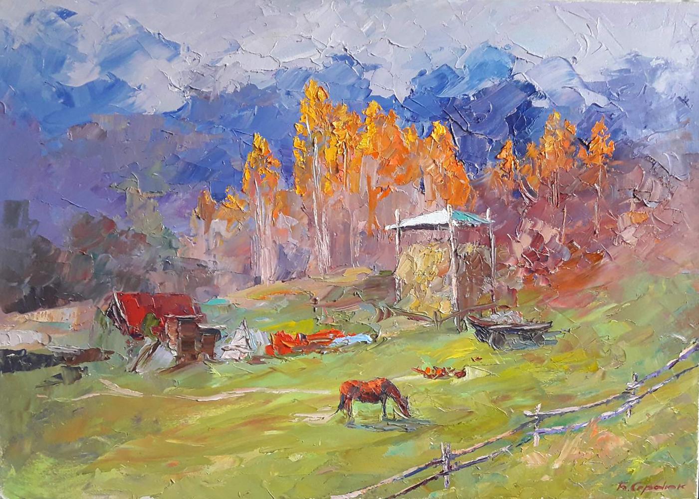 Oil painting Gilded Serdyuk Boris Petrovich