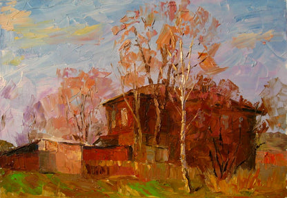 Oil painting Old house Serdyuk Boris Petrovich