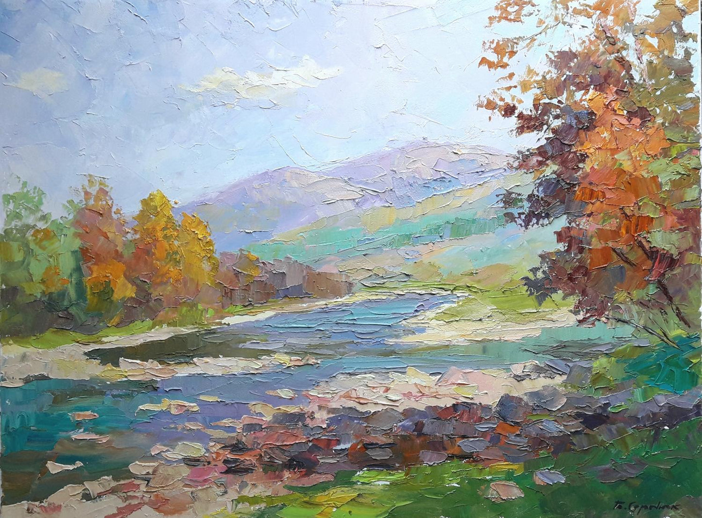 Oil painting Autumn Gold Serdyuk Boris Petrovich