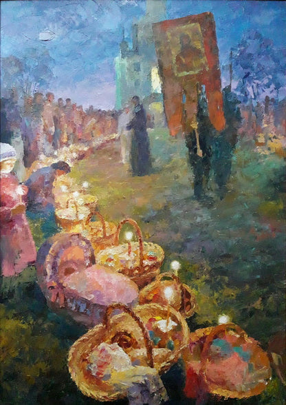 Oil painting Easter Serdyuk Boris Petrovich