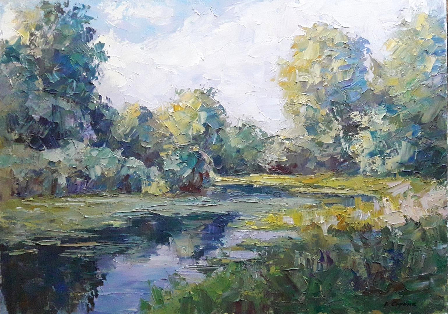 Oil painting Pond Serdyuk Boris Petrovich №SERB 376