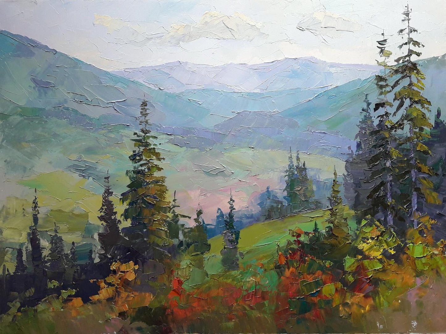 Oil painting Carpathian massif Serdyuk Boris Petrovich